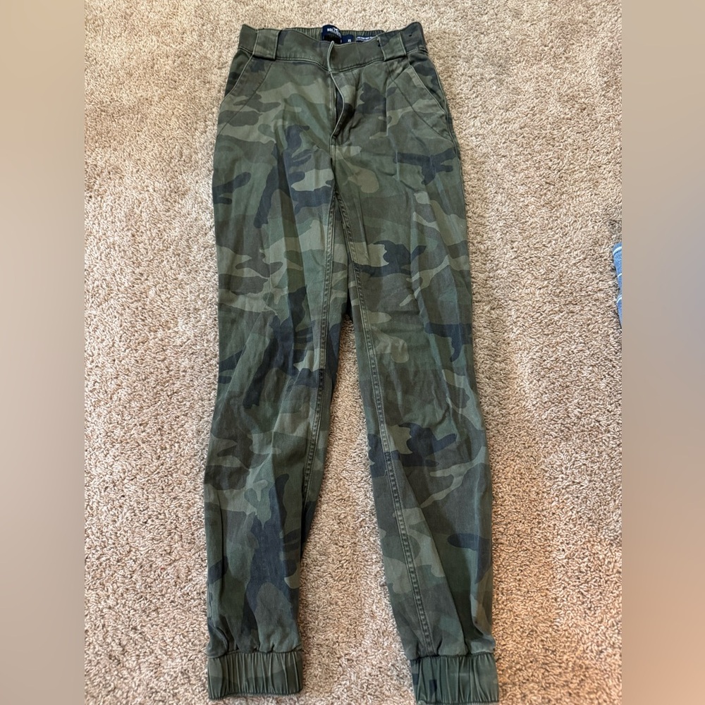 Hollister Green Track Pants Comfortable Joggers
